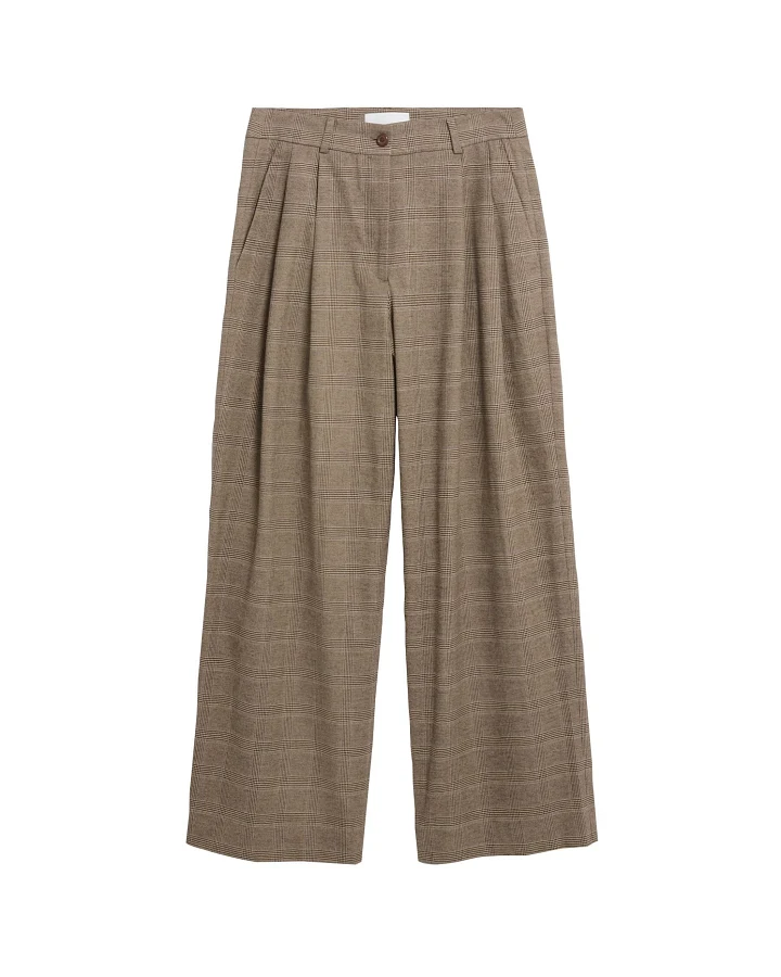 Produktseite: ARMEDANGELS Hose CHECK WIDE PLEATED