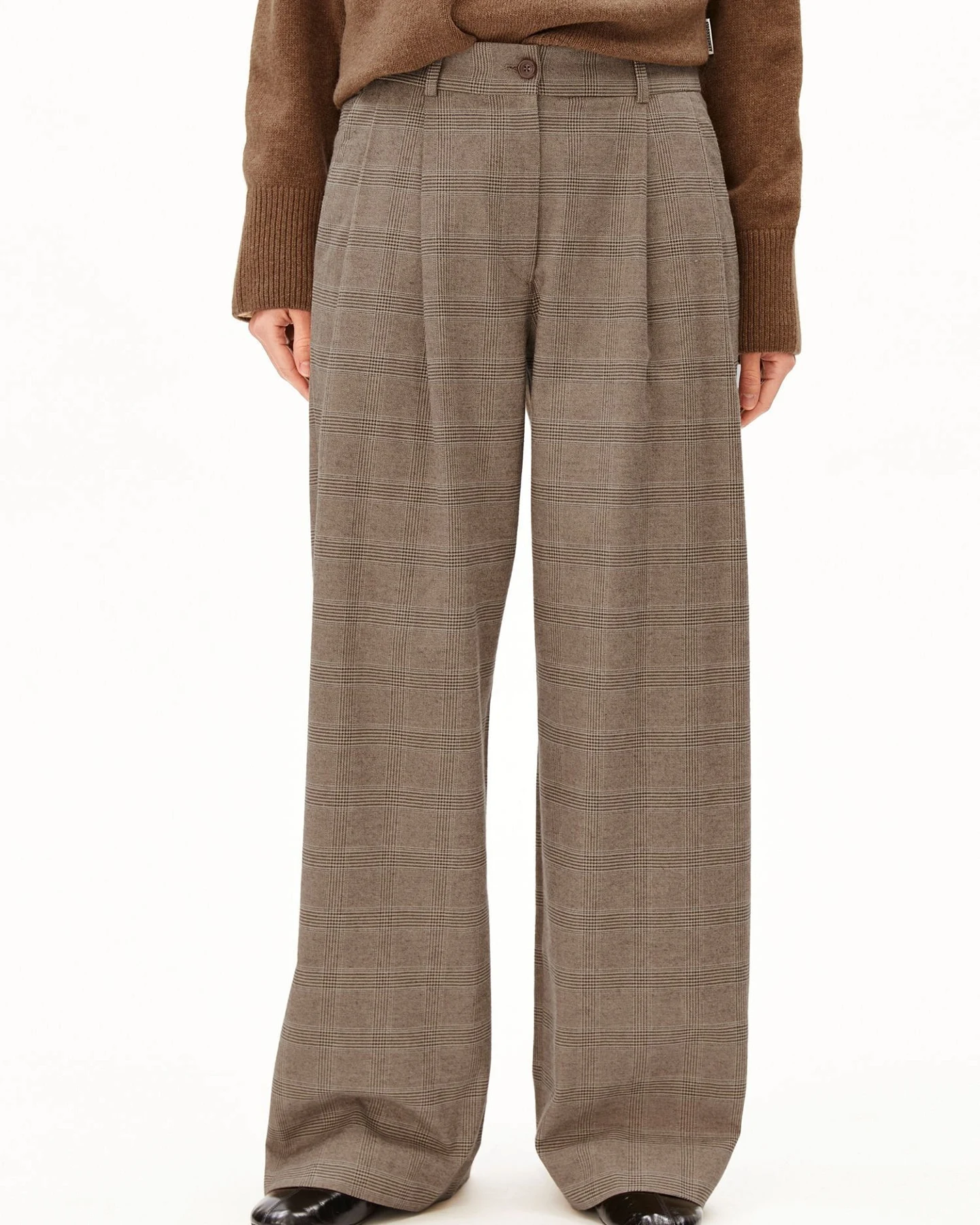 ARMEDANGELS Hose CHECK WIDE PLEATED – Ansicht 2