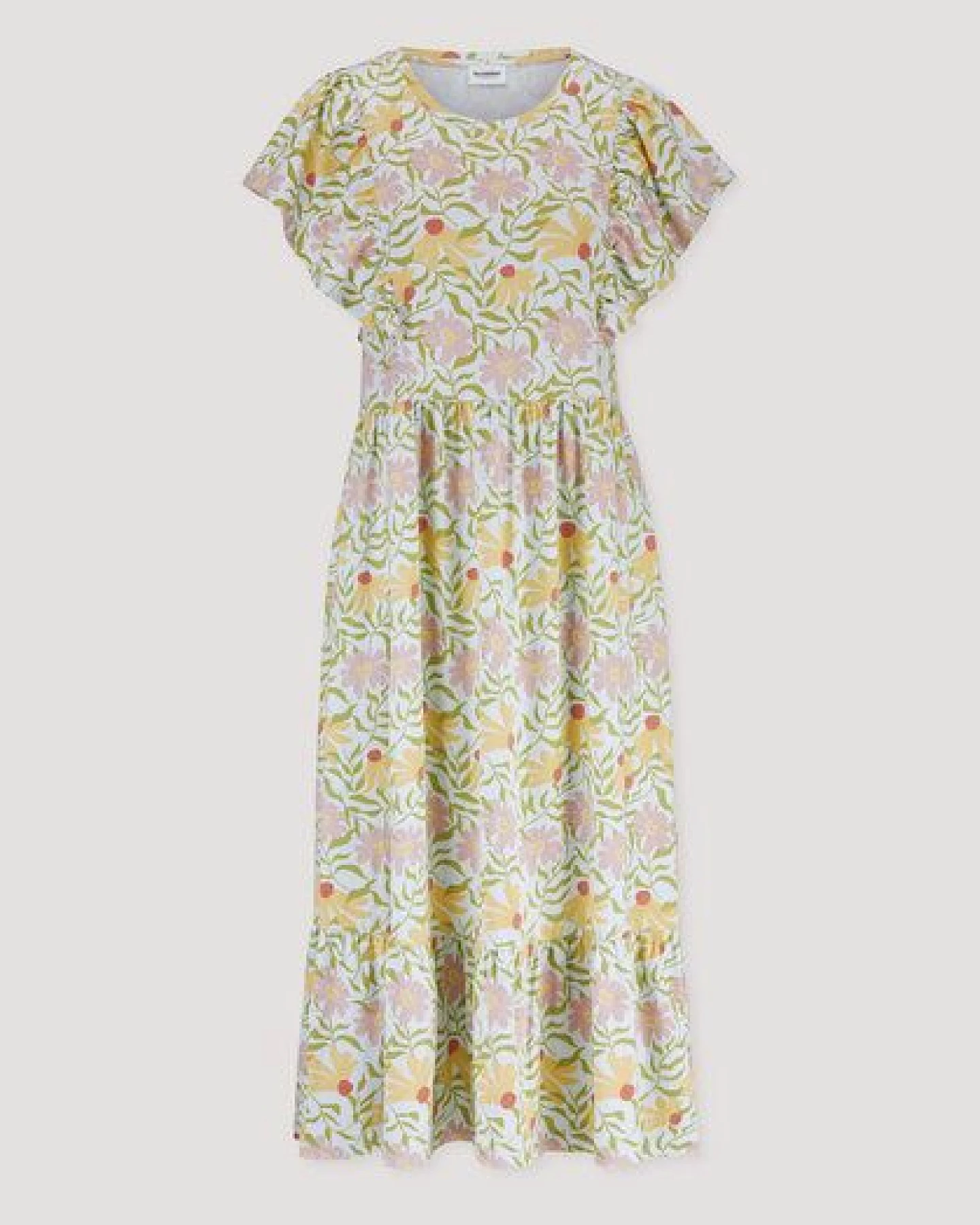 hessnatur Print Jersey Kleid Midi Relaxed aus reiner Bio-Baumwolle – Ansicht 4