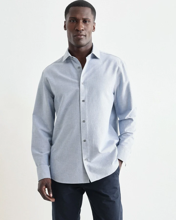Chambray Hemd Shaped (GOTS)