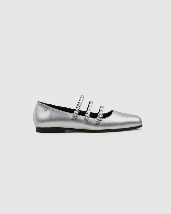 Prev Damen vegan Schuhe Maria Ii Metall