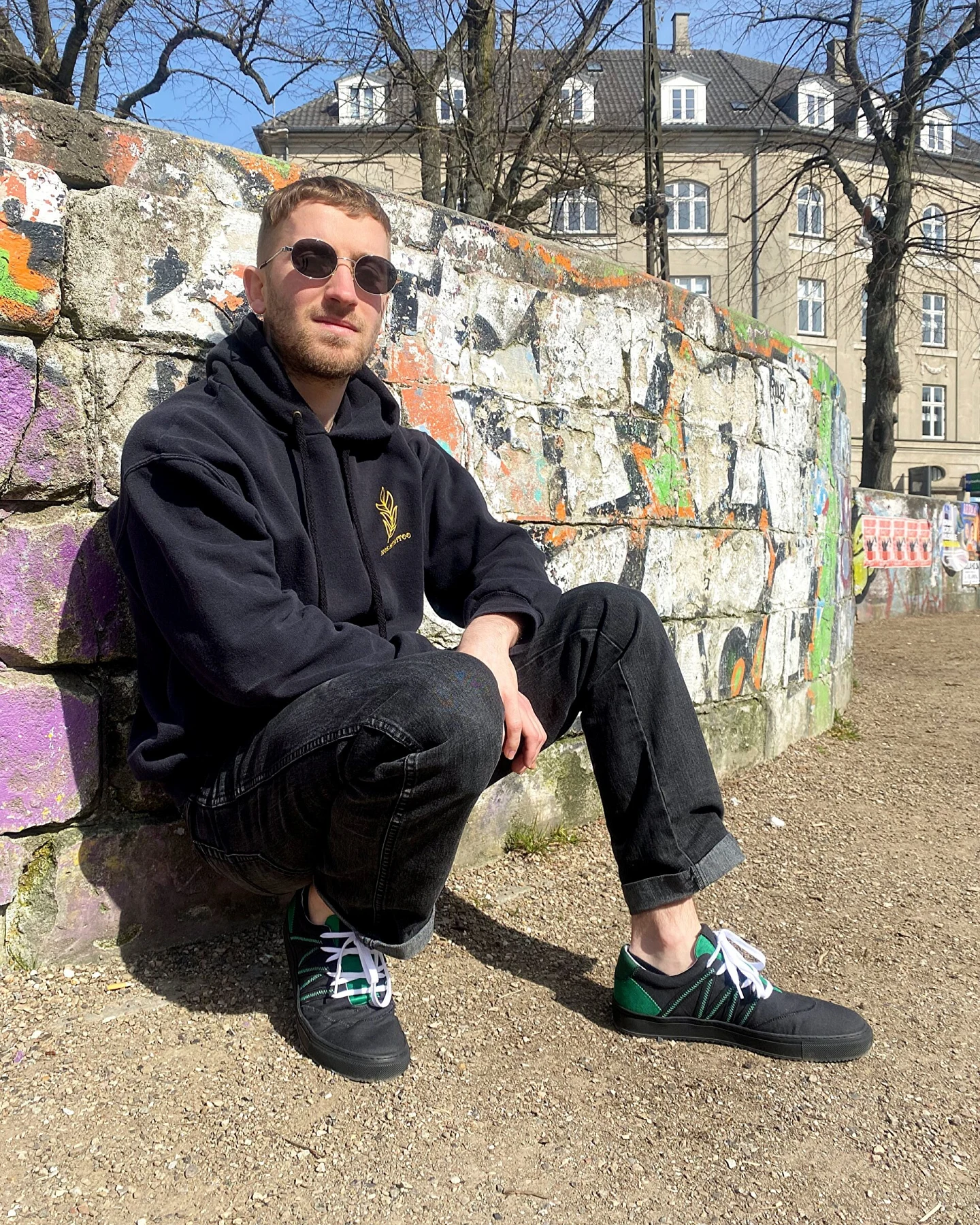VAER Herren vegan Sneaker Phoenix Grün/Schwarz – Ansicht 2