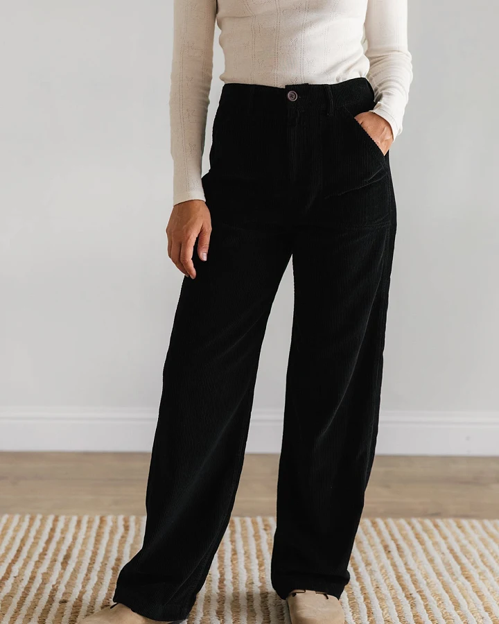 TWOTHIRDS Damen vegan Hose Banna Schwarz