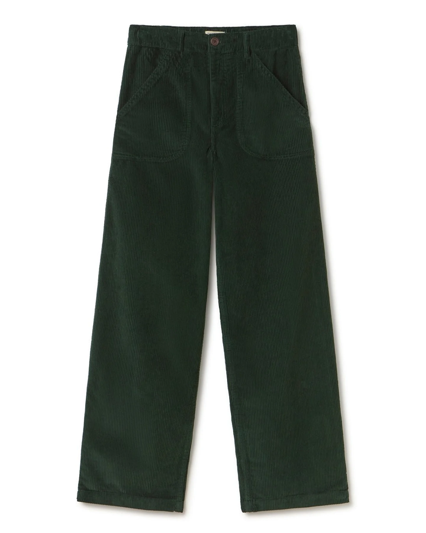TWOTHIRDS Damen vegan Hose Banna Dunkelgrün – Ansicht 2