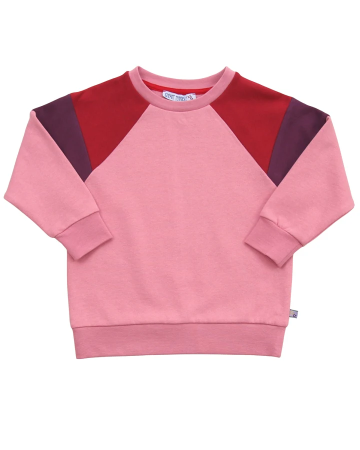 Enfant Terrible - Sweatshirt "Colourblock" candy pink-burnt red