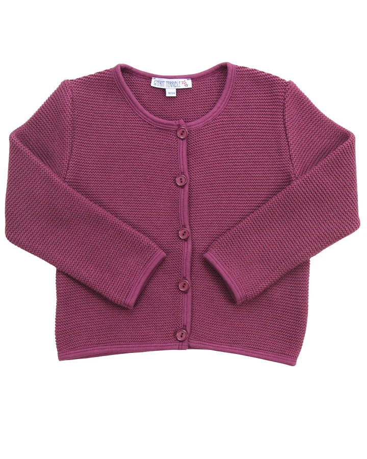 Enfant Terrible - Strickjacke aubergine