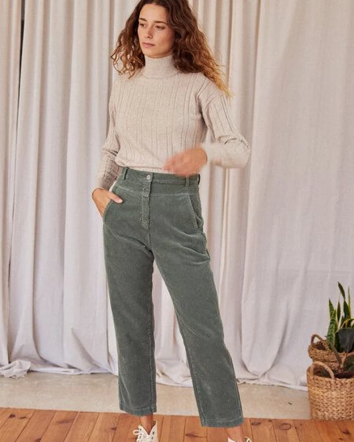 TWOTHIRDS Cordhose Vegan "Ontong" aus Bio-Baumwolle