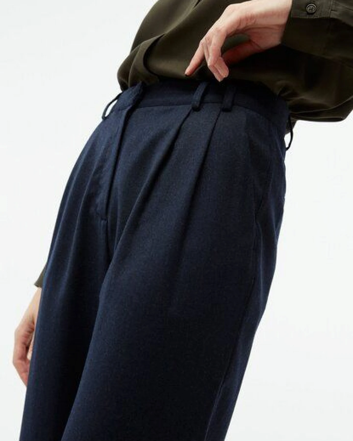 Givn Berlin Hose GBLIZ aus Wolle mit weitem Bein – Ansicht 4