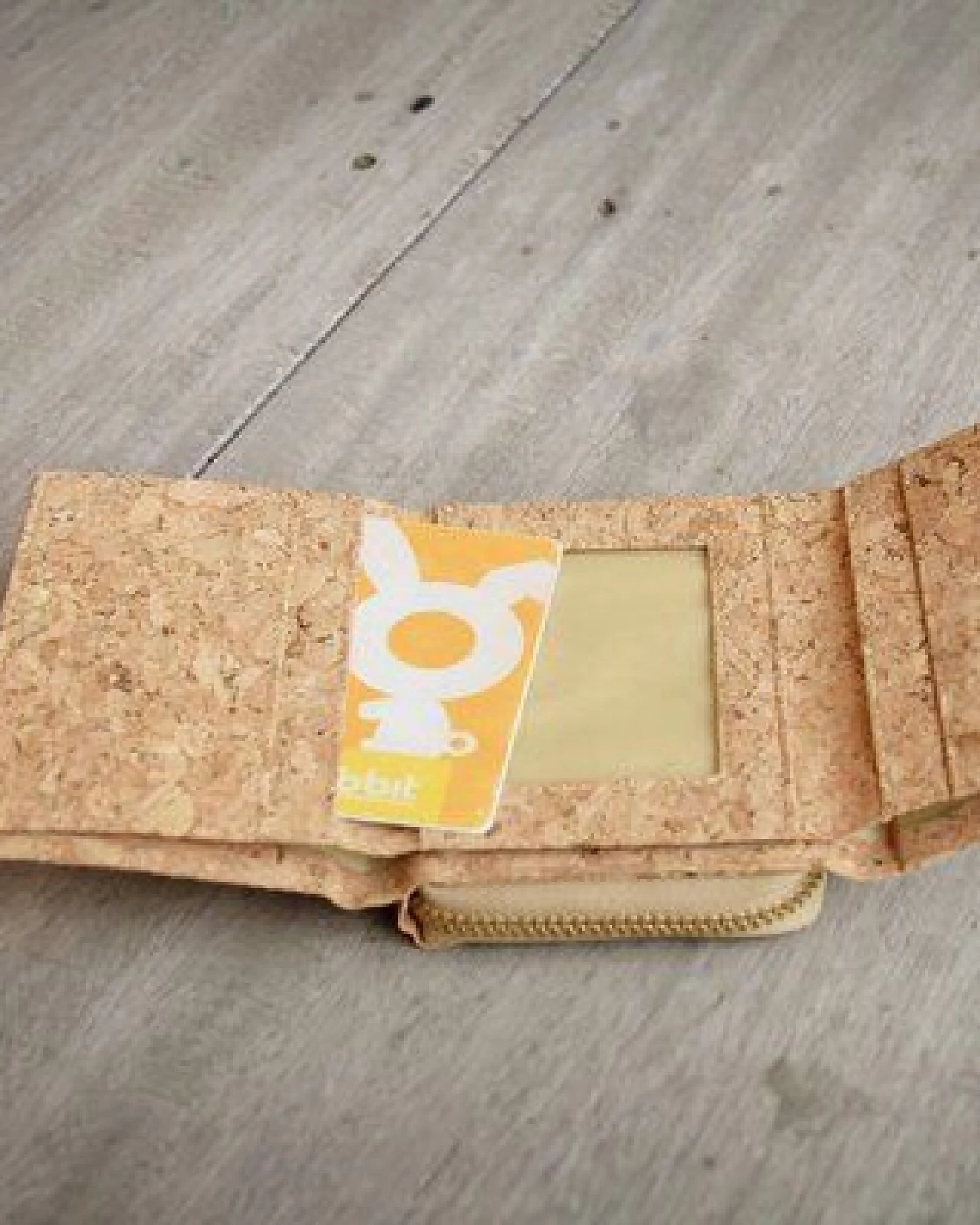 BY COPALA Handgefertigte dreifache Geldbörse, Portemonnaie aus Kork, einmalige Geschenke, Geldbeutel Damen/ Herren, Brieftasche mit Kartenfächern – Ansicht 2