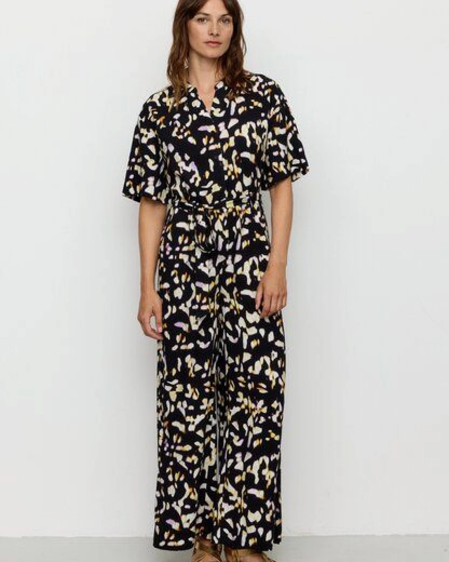 Damen Jumpsuit aus LENZING ECOVERO Viskose - CASSIA BLURRY - recolution – Ansicht 3