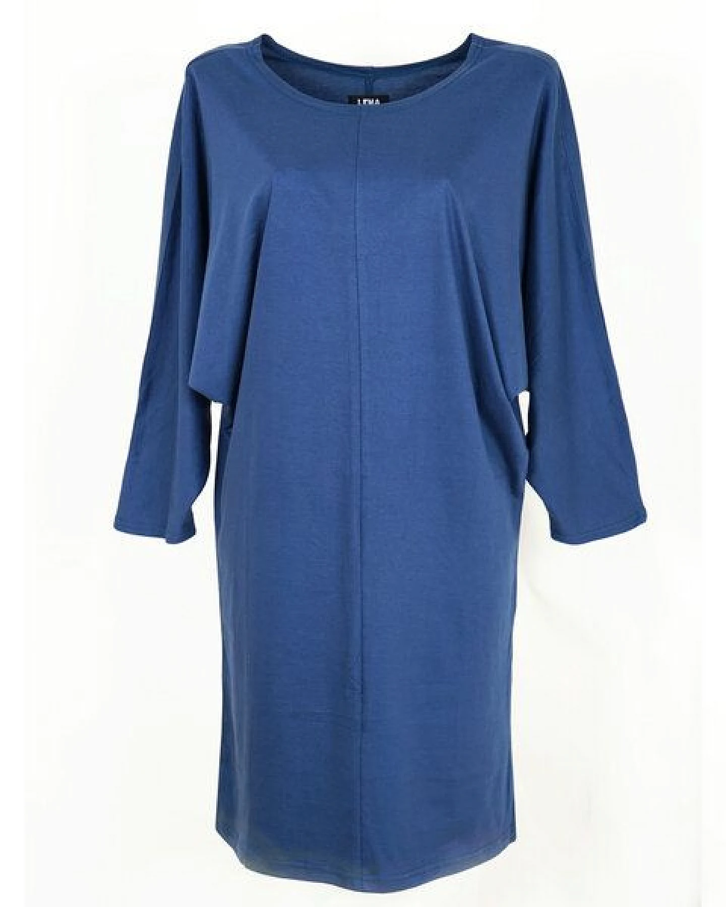 Lena Schokolade Bolero Dress Petrolblau aus Bio-Jersey – Ansicht 2