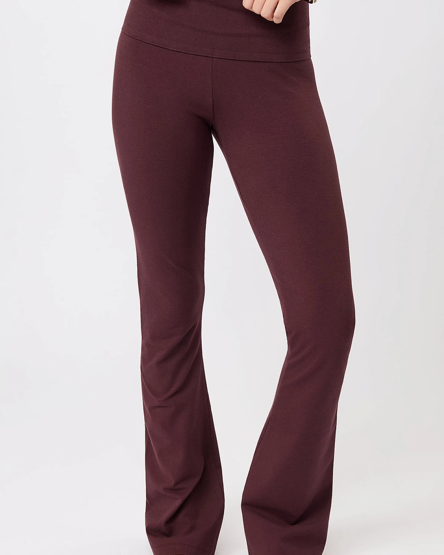 Mandala Yogahose Classic Rolldown - Ruby L – Ansicht 4
