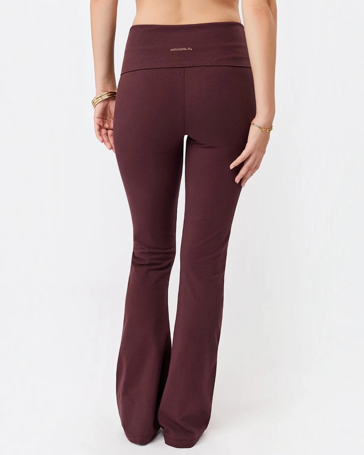 Mandala Yogahose Classic Rolldown - Ruby S – Ansicht 3