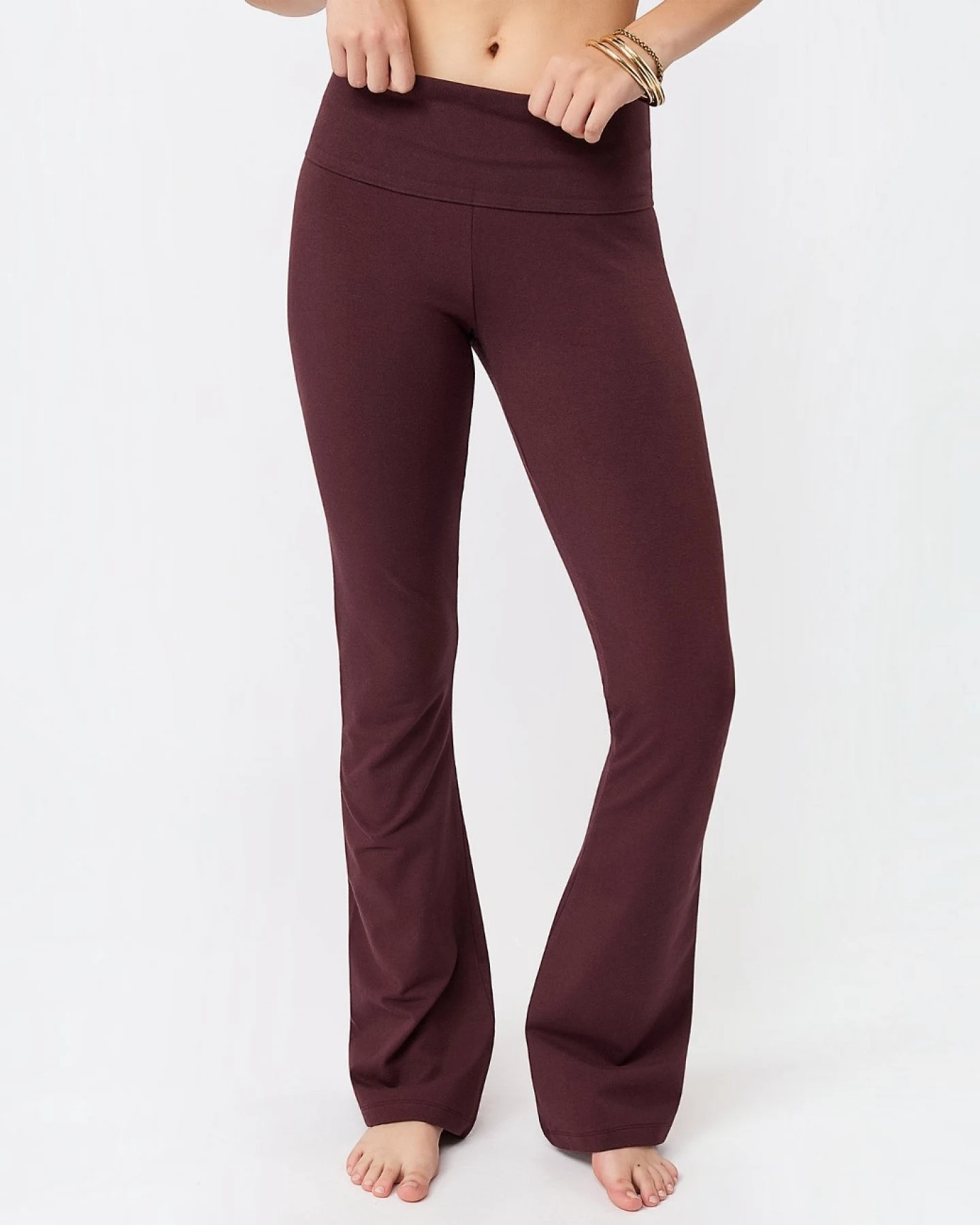 Mandala Yogahose Classic Rolldown - Ruby S – Ansicht 4