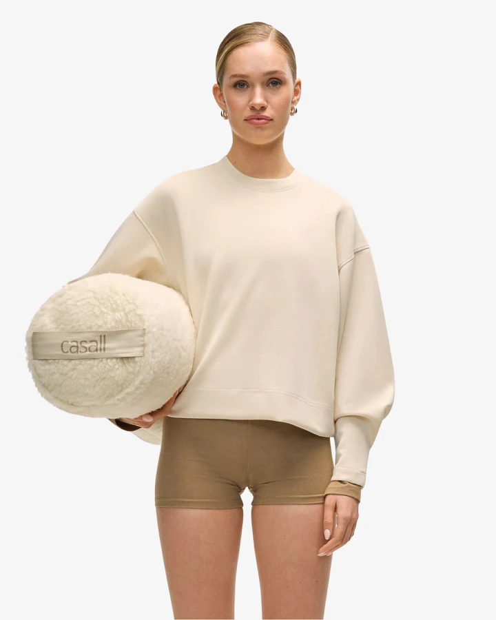 Casall Peachy Crew Neck - Lamb White M