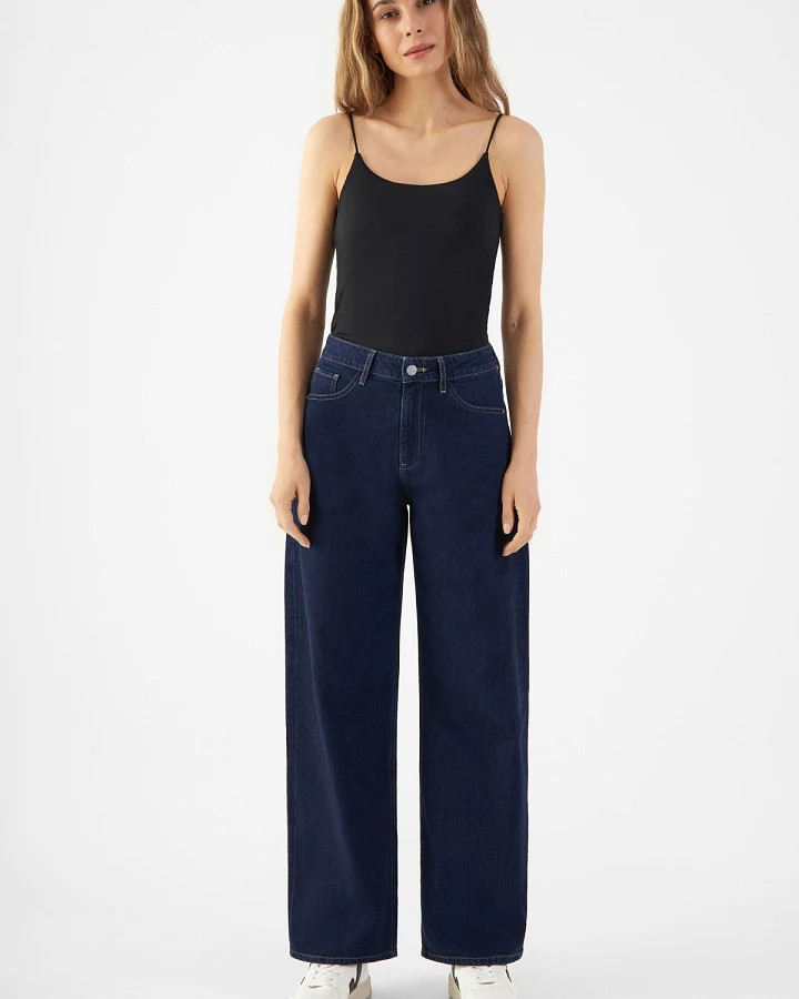 Produktseite: Jeans Ash Barrel Leg Minimal Stretch Dark Blue