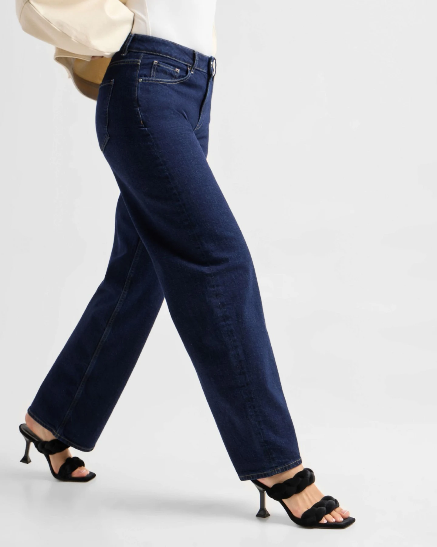 Jeans Ash Barrel Leg Minimal Stretch Dark Blue – Ansicht 5