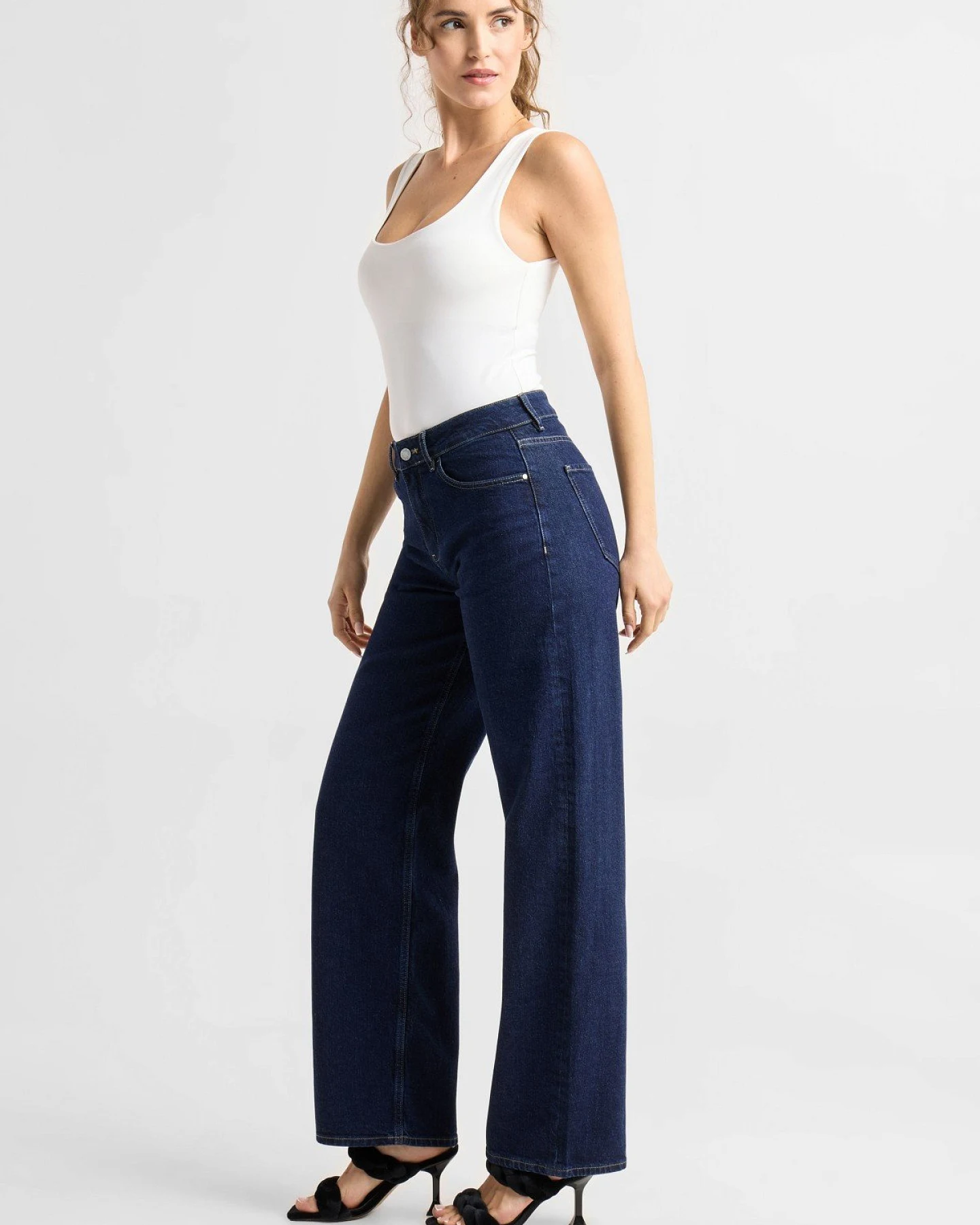 Jeans Ash Barrel Leg Minimal Stretch Dark Blue – Ansicht 5