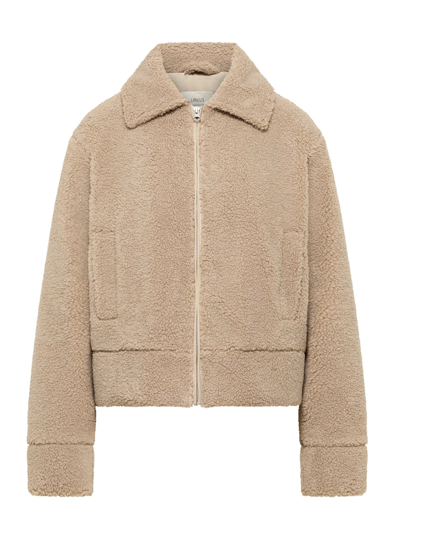 Jacke Teddy Beige – Ansicht 5