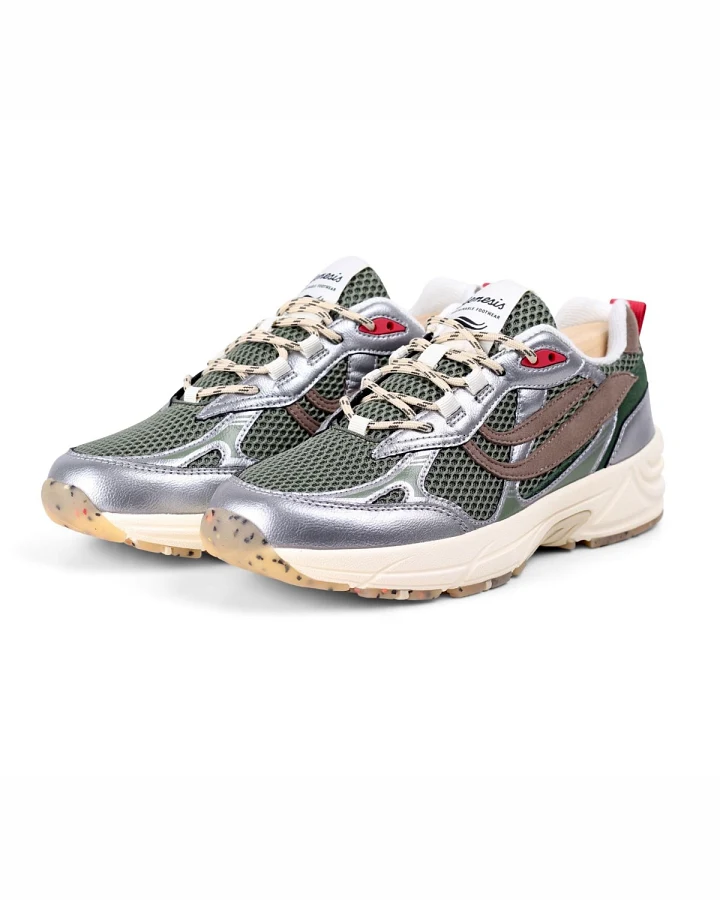 Sneaker G-Eco`99 Spotted Sole Silver/Olive