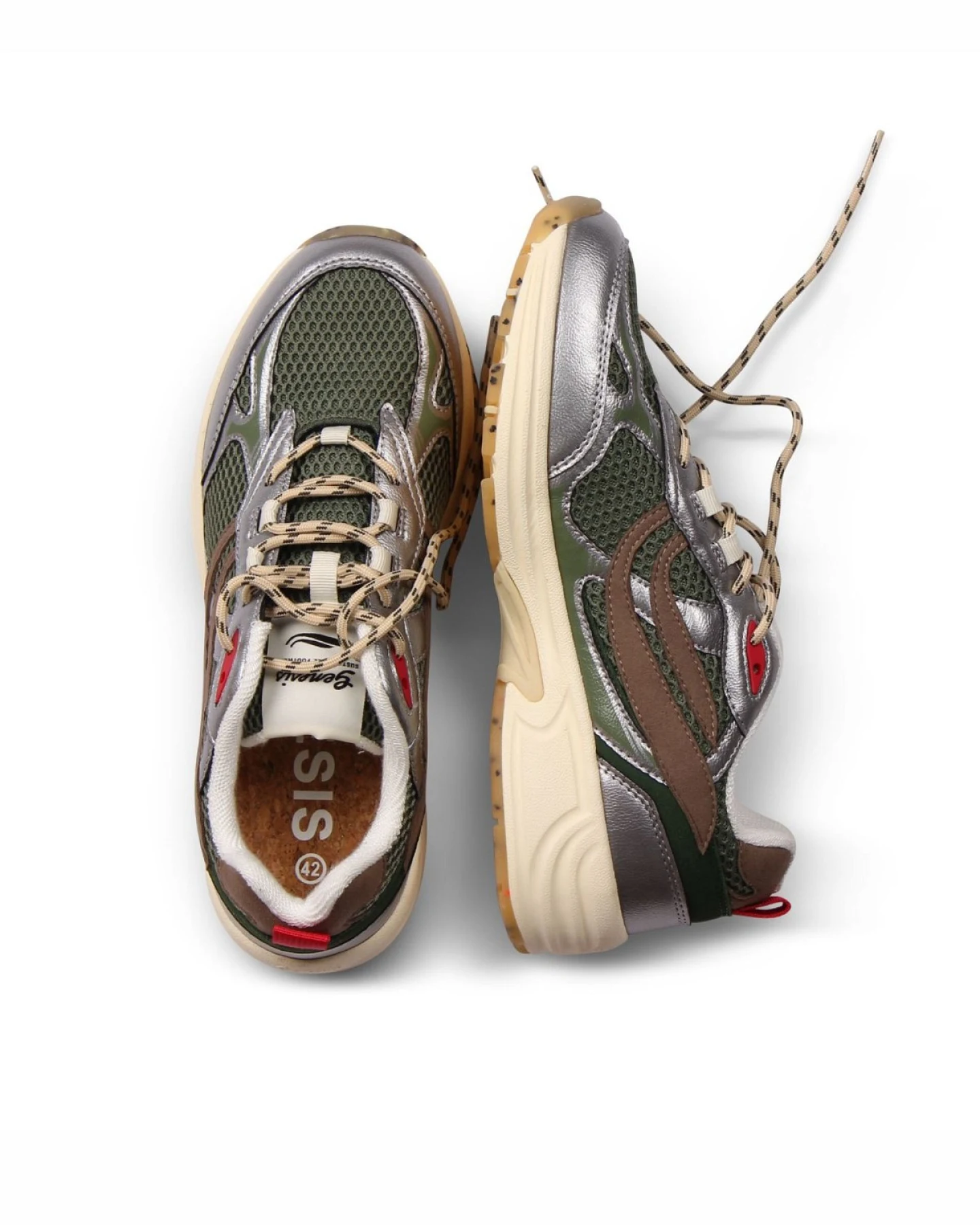 Sneaker G-Eco`99 Spotted Sole Silver/Olive – Ansicht 2