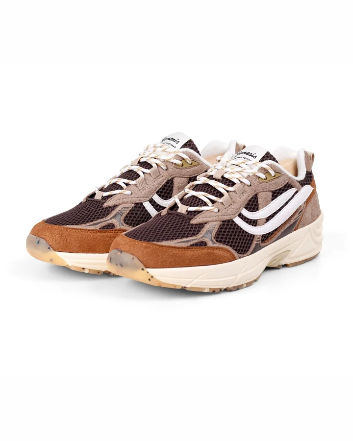 Sneaker G-Eco`99 Spotted Sole Cognac/Beige/D.Grey