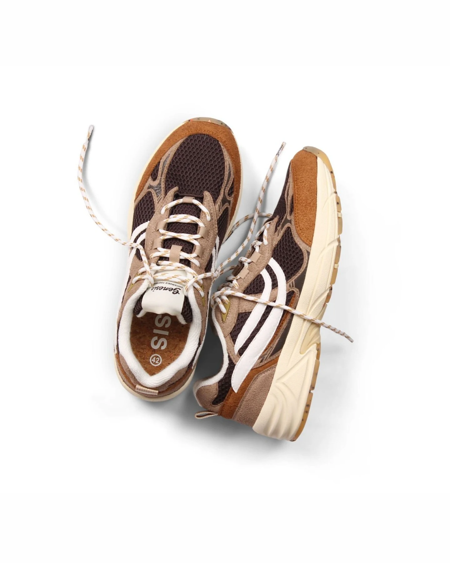 Sneaker G-Eco`99 Spotted Sole Cognac/Beige/D.Grey – Ansicht 2