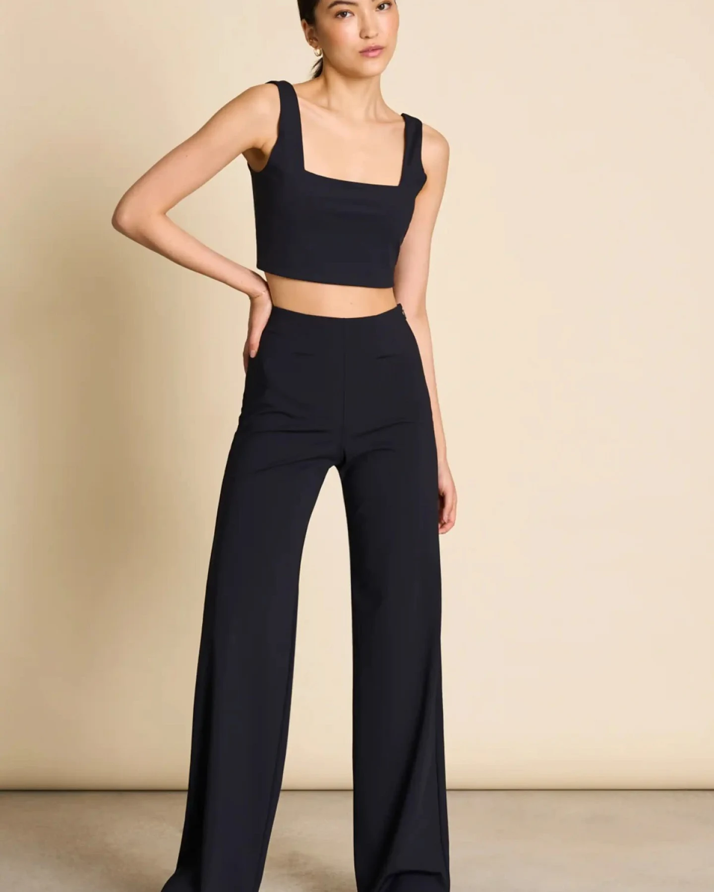 Hose Marlene Neoprene Schwarz – Ansicht 3