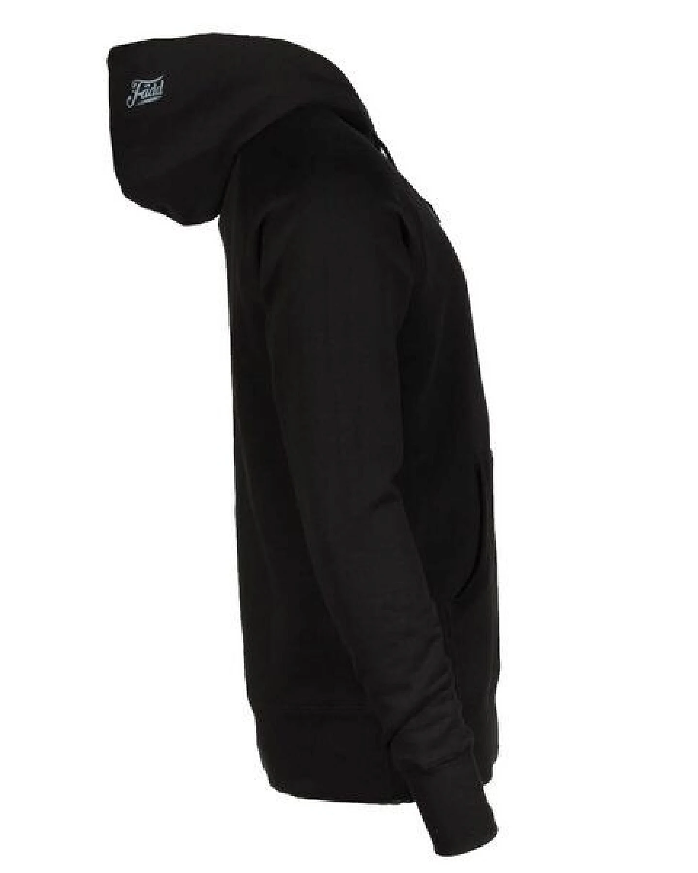 FÄDD Herren Sweatshirt Hoodie aus Bio-Baumwolle "Hipster Hans" Schwarz – Ansicht 3