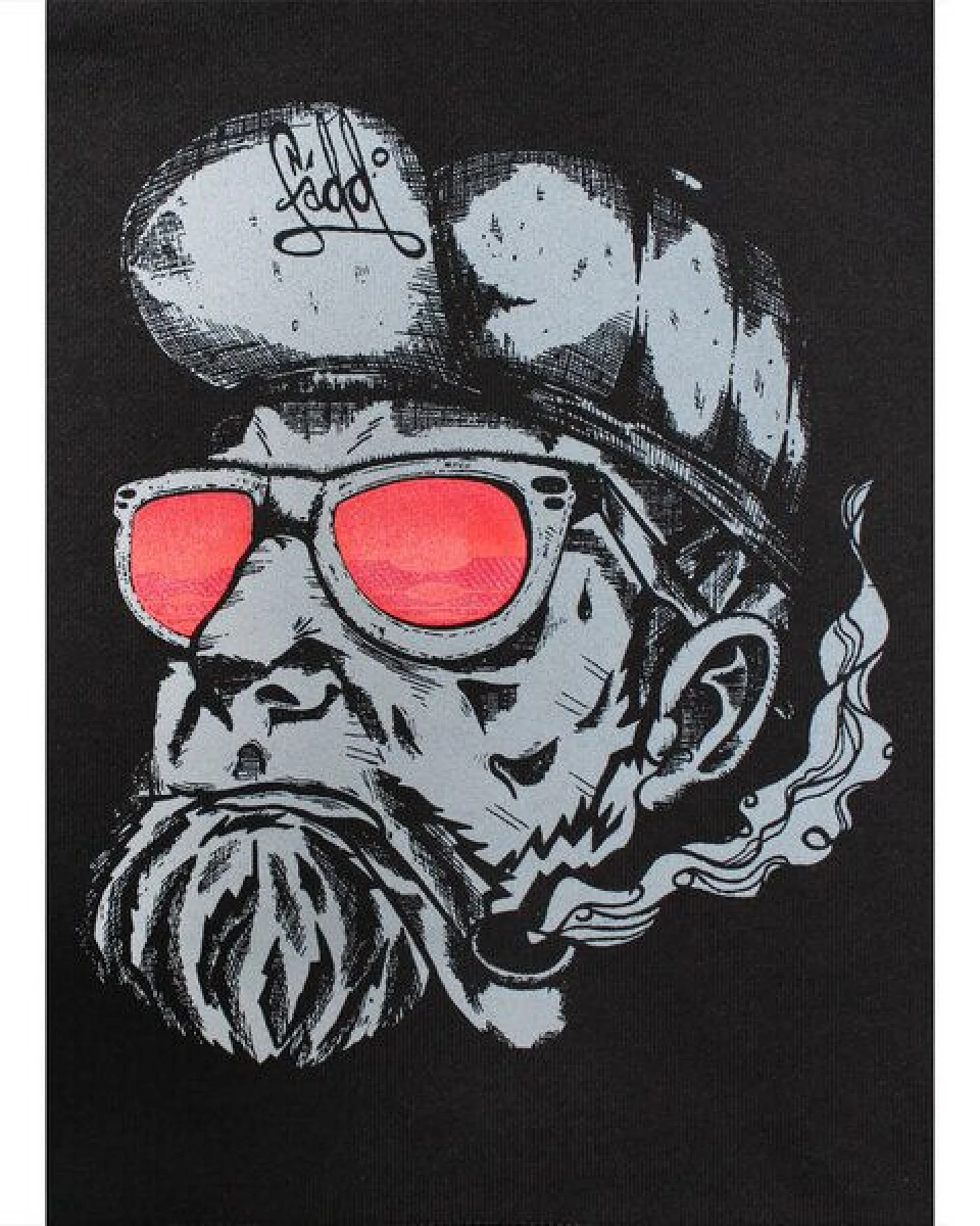 FÄDD Herren Sweatshirt Hoodie aus Bio-Baumwolle "Hipster Hans" Schwarz – Ansicht 4