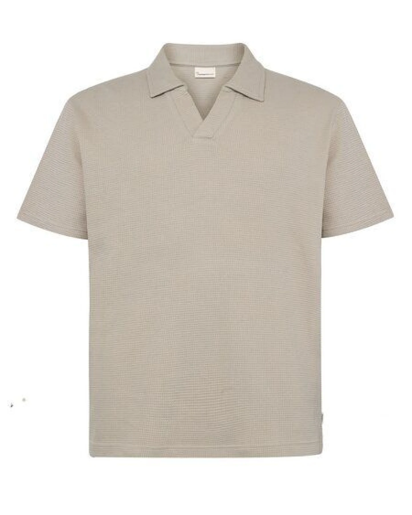 KnowledgeCotton Apparel Lockeres Poloshirt mit Waffelstruktur aus Bio-Baumwolle – Ansicht 2
