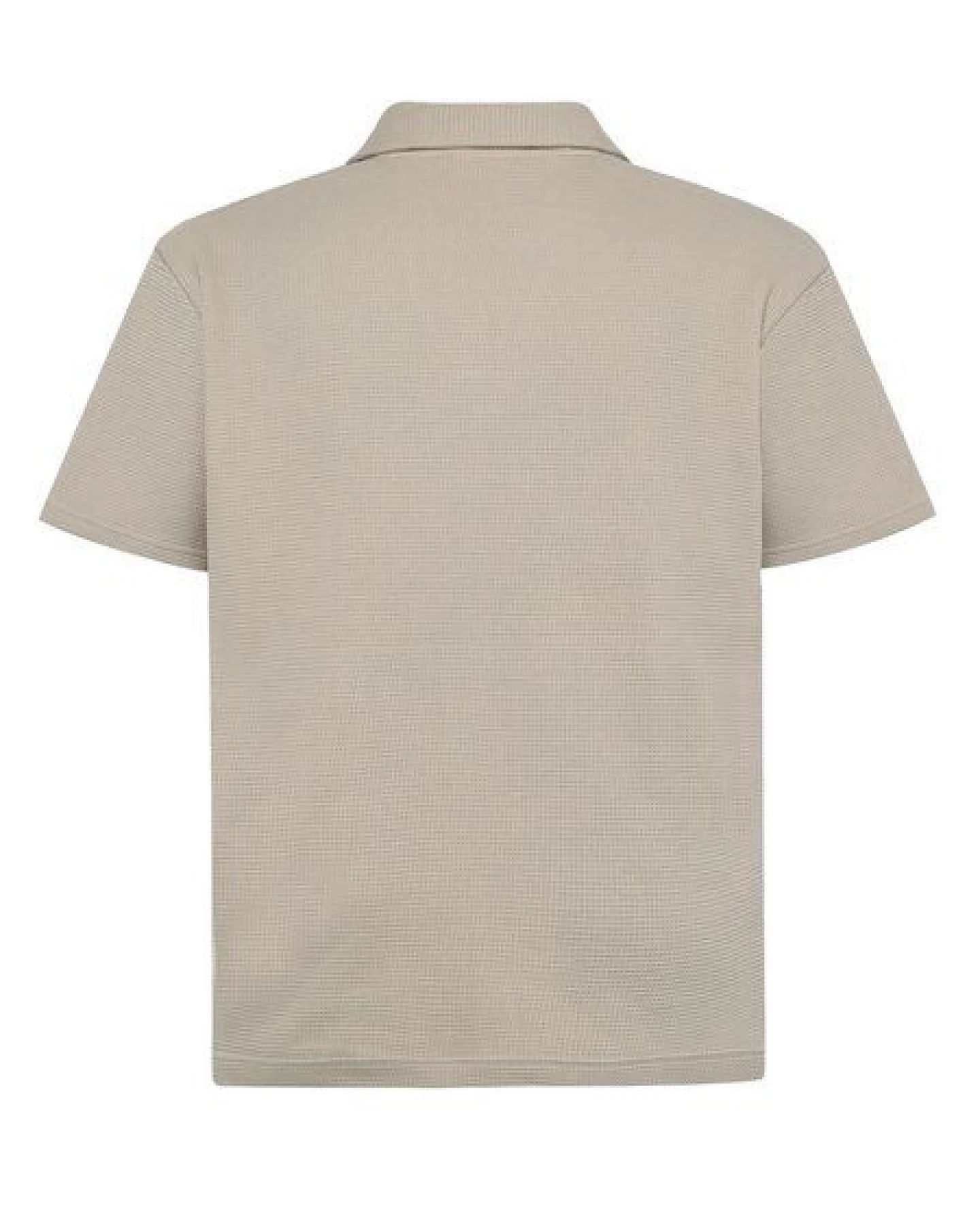 KnowledgeCotton Apparel Lockeres Poloshirt mit Waffelstruktur aus Bio-Baumwolle – Ansicht 3