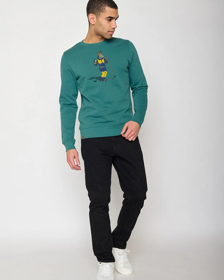 GREENBOMB Sweatshirt Animal Donkey Ski