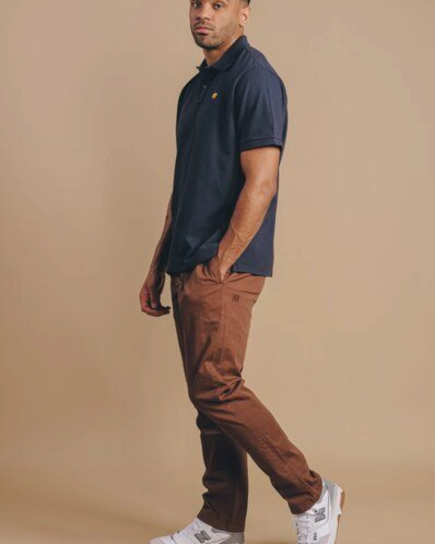 Organic Essential Polo Shirt Trendsplant Blue – Ansicht 4