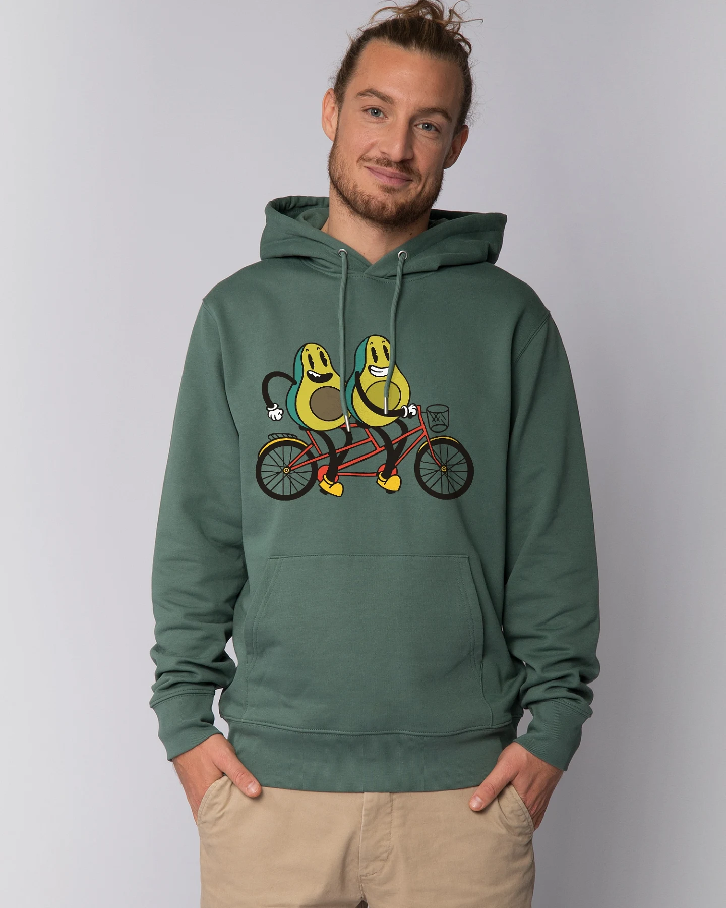 Watapparel Sweatshirt Avocado Fahrrad – Ansicht 2