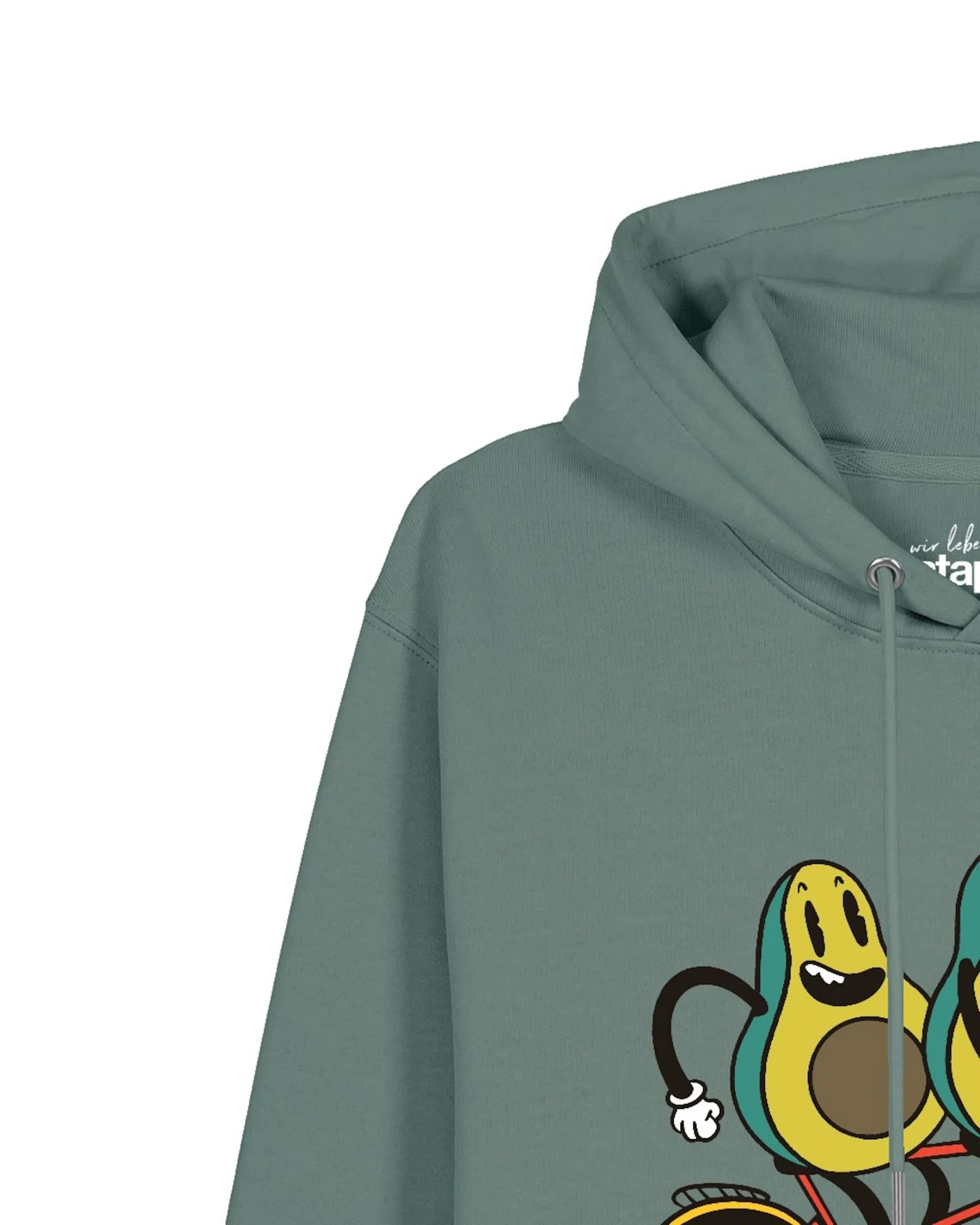 Watapparel Sweatshirt Avocado Fahrrad – Ansicht 3