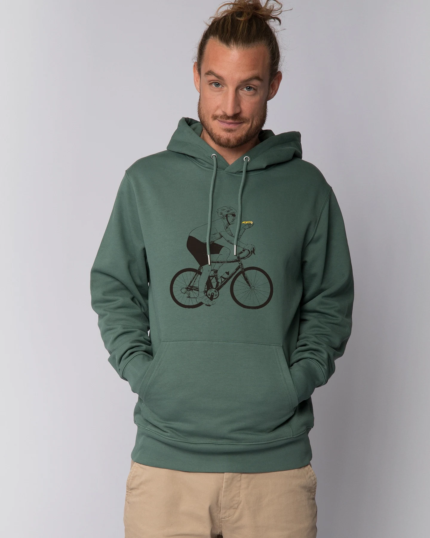 Watapparel Sweatshirt Fahrrad Und Pizza – Ansicht 2