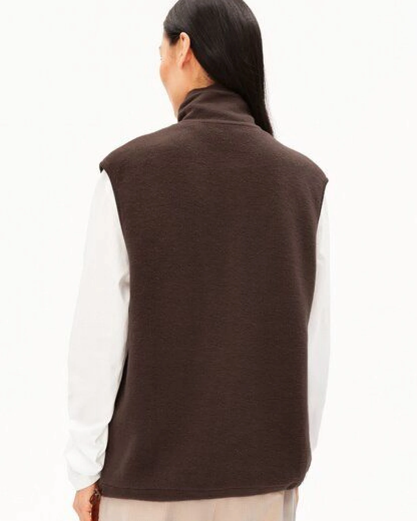 ARMEDANGELS COTTON FLEECE Damen Weste aus Bio-Baumwolle – Ansicht 2