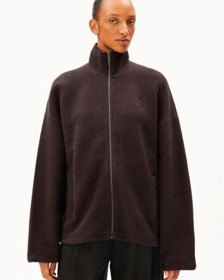 Produktseite: ARMEDANGELS COTTON FLEECE Damen Jacke aus Bio-Baumwolle