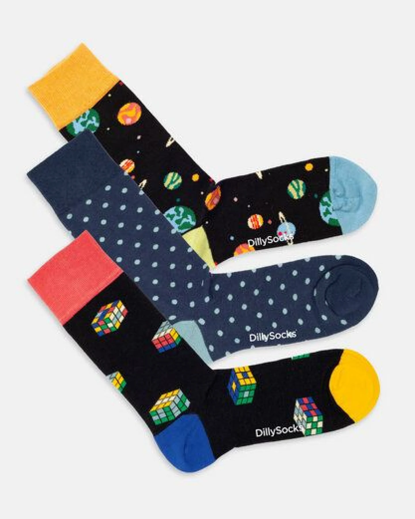 DillySocks Socken „Galactic Cubes“ – Ansicht 3