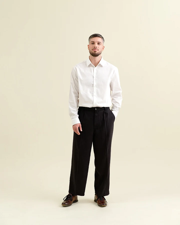 Tencel Taperd Barrel Leg Stoffhose Modell: Lumen