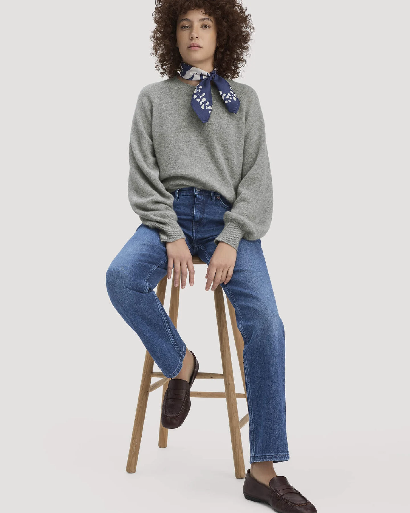 hessnatur Damen Jeans MARIE Straight aus Bio-Denim - blau - Größe 31/30 – Ansicht 4