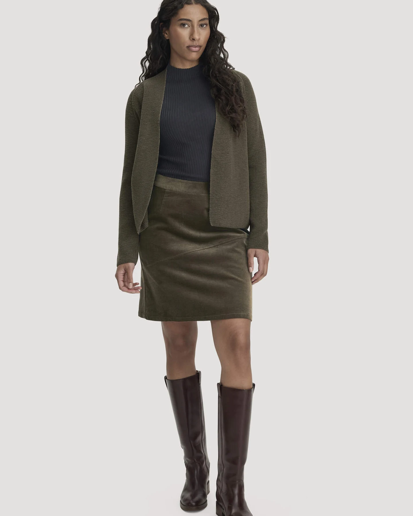 hessnatur Damen Strick Pullover Fitted aus TENCEL™ Lyocell mit Bio-Baumwolle - schwarz - Größe XXL – Ansicht 2