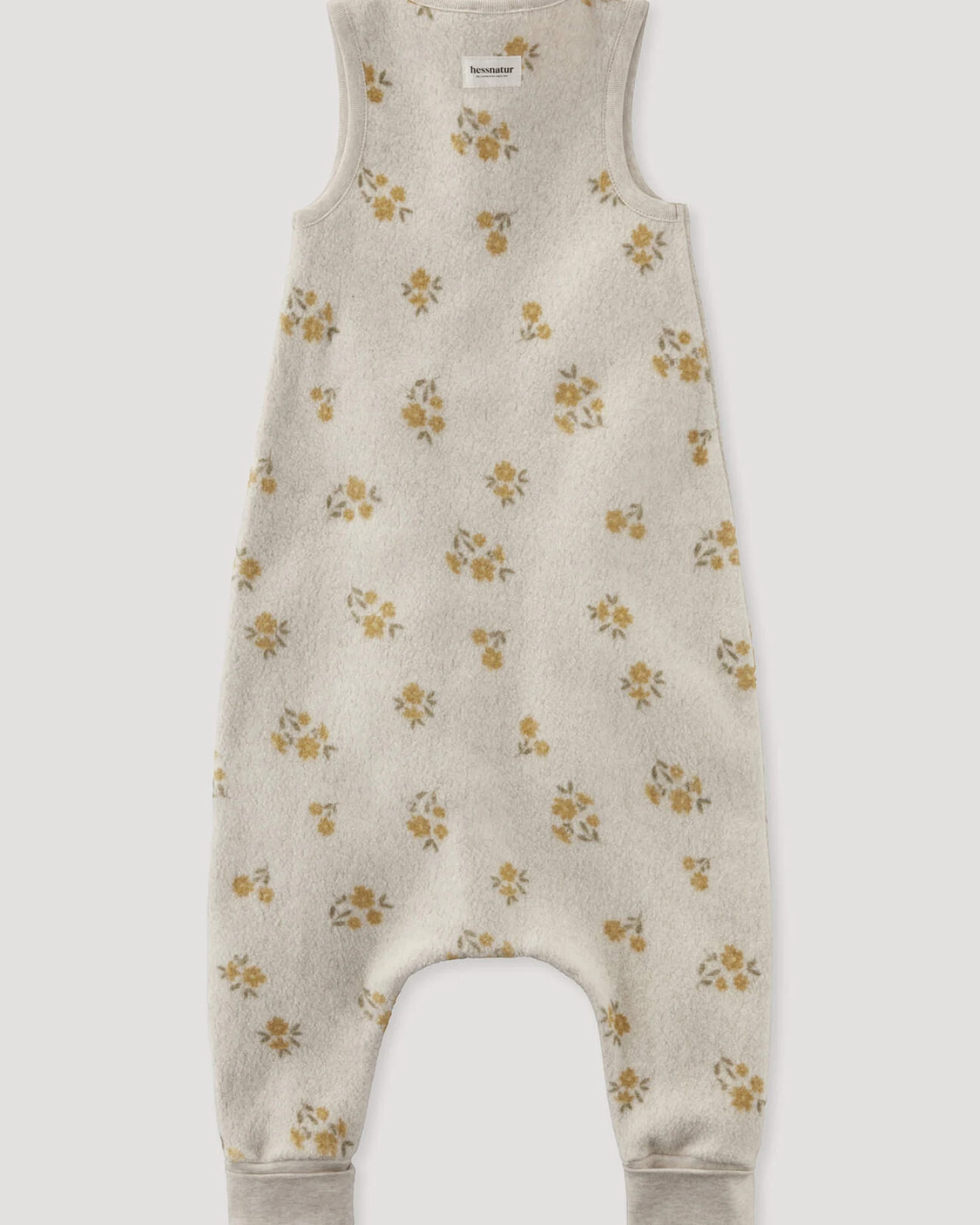 hessnatur Baby Fleece Schlafsack aus Bio-Baumwolle - beige - Größe 82cm – Ansicht 2