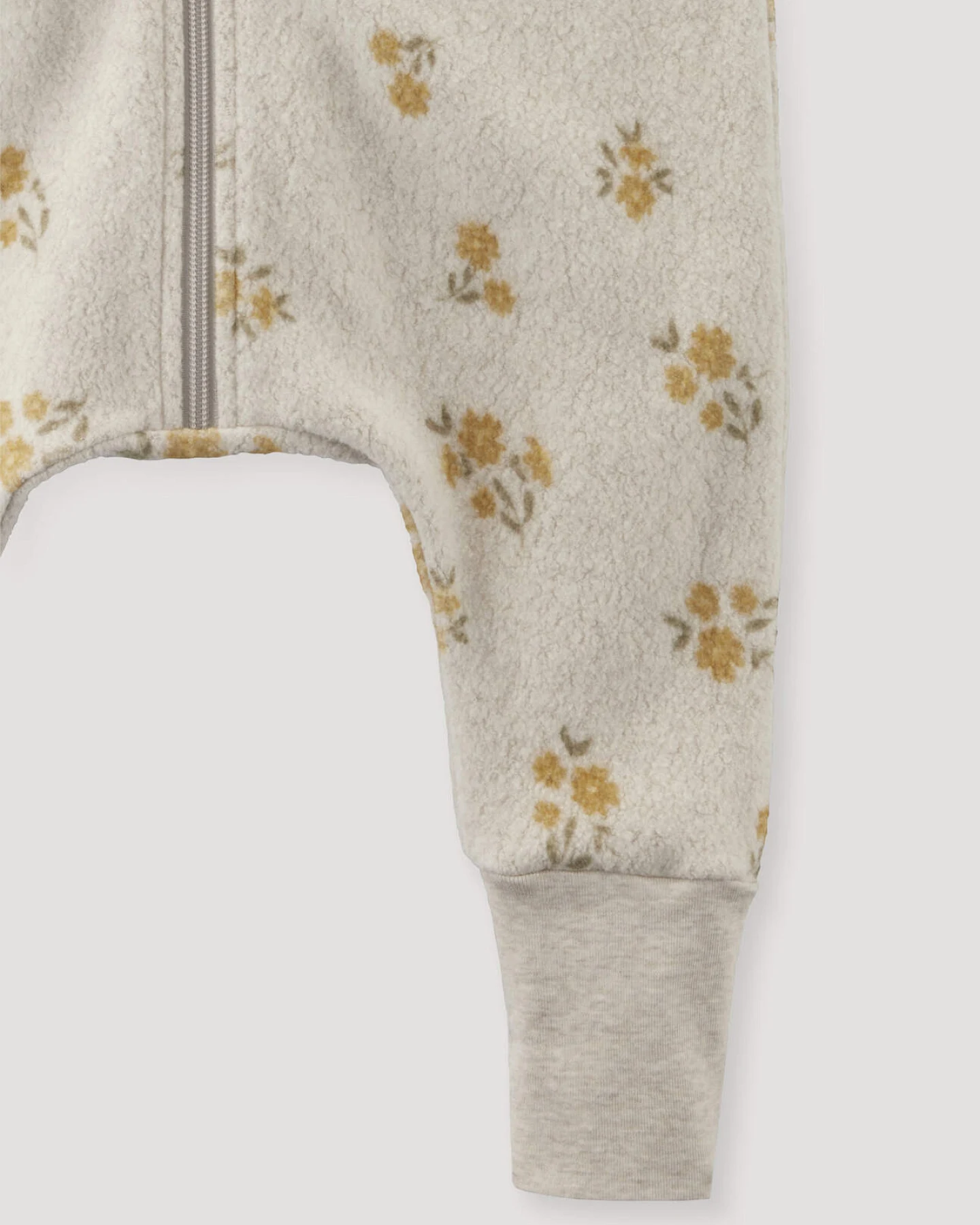 hessnatur Baby Fleece Schlafsack aus Bio-Baumwolle - beige - Größe 82cm – Ansicht 3