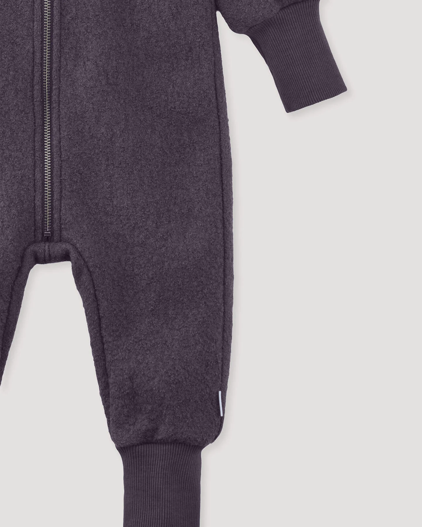hessnatur Baby Walkoverall aus Bio-Merinowolle - lila - Größe 86/92 – Ansicht 3