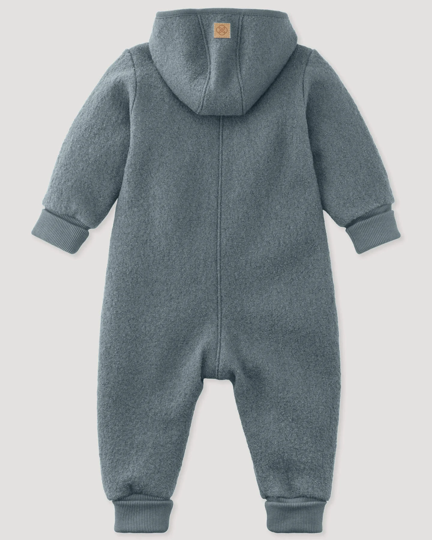 hessnatur Baby Walkoverall aus Bio-Merinowolle - blau - Größe 50/56 – Ansicht 2