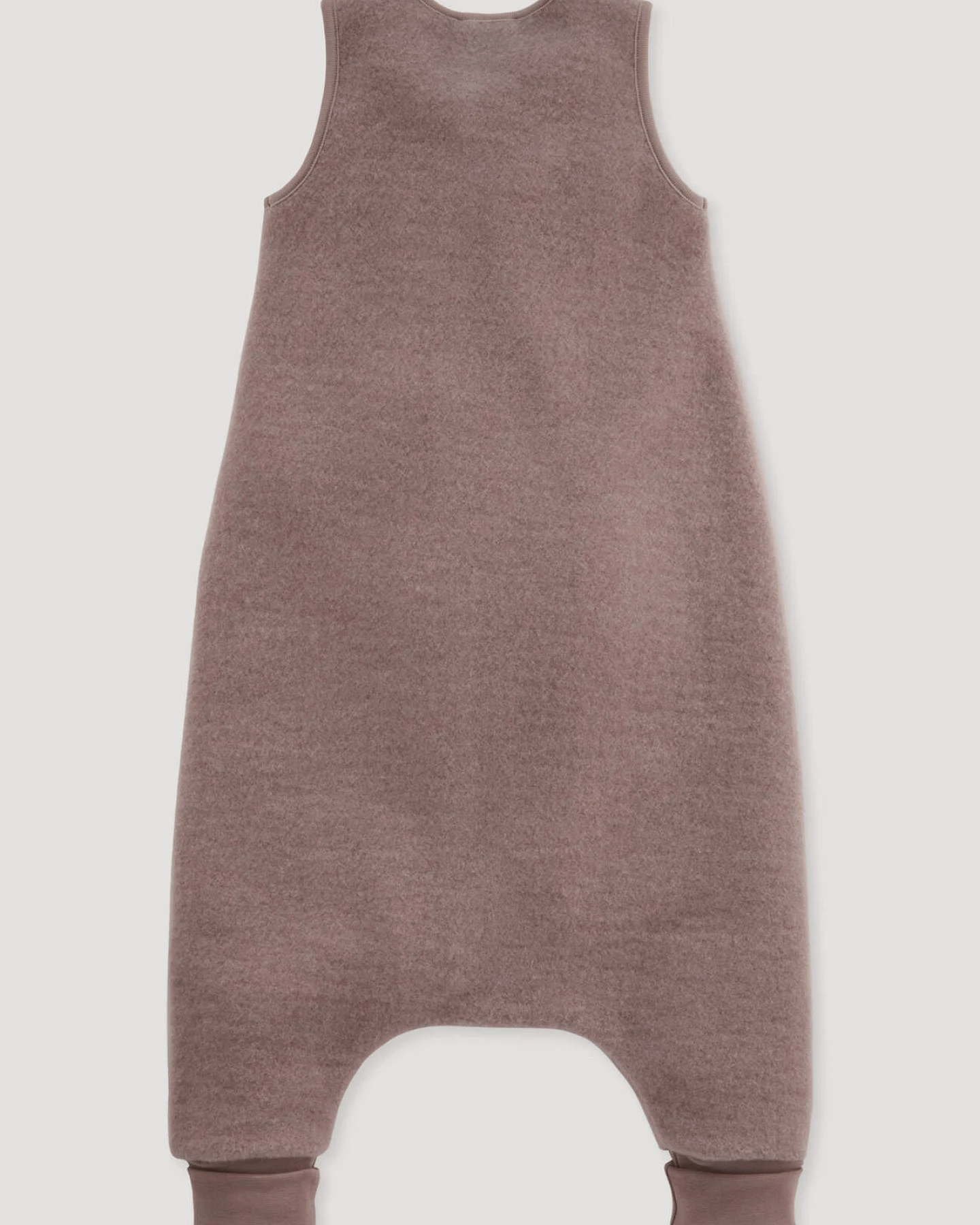 hessnatur Baby Wollfleece Schlafsack aus Bio-Merinowolle - lila - Größe 80cm – Ansicht 2