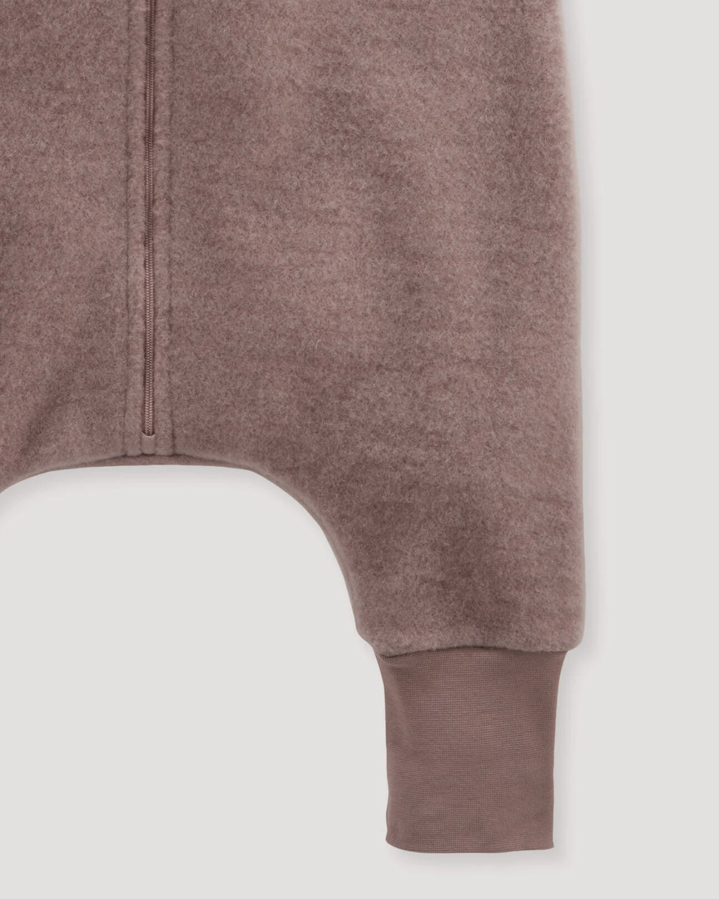 hessnatur Baby Wollfleece Schlafsack aus Bio-Merinowolle - lila - Größe 80cm – Ansicht 3