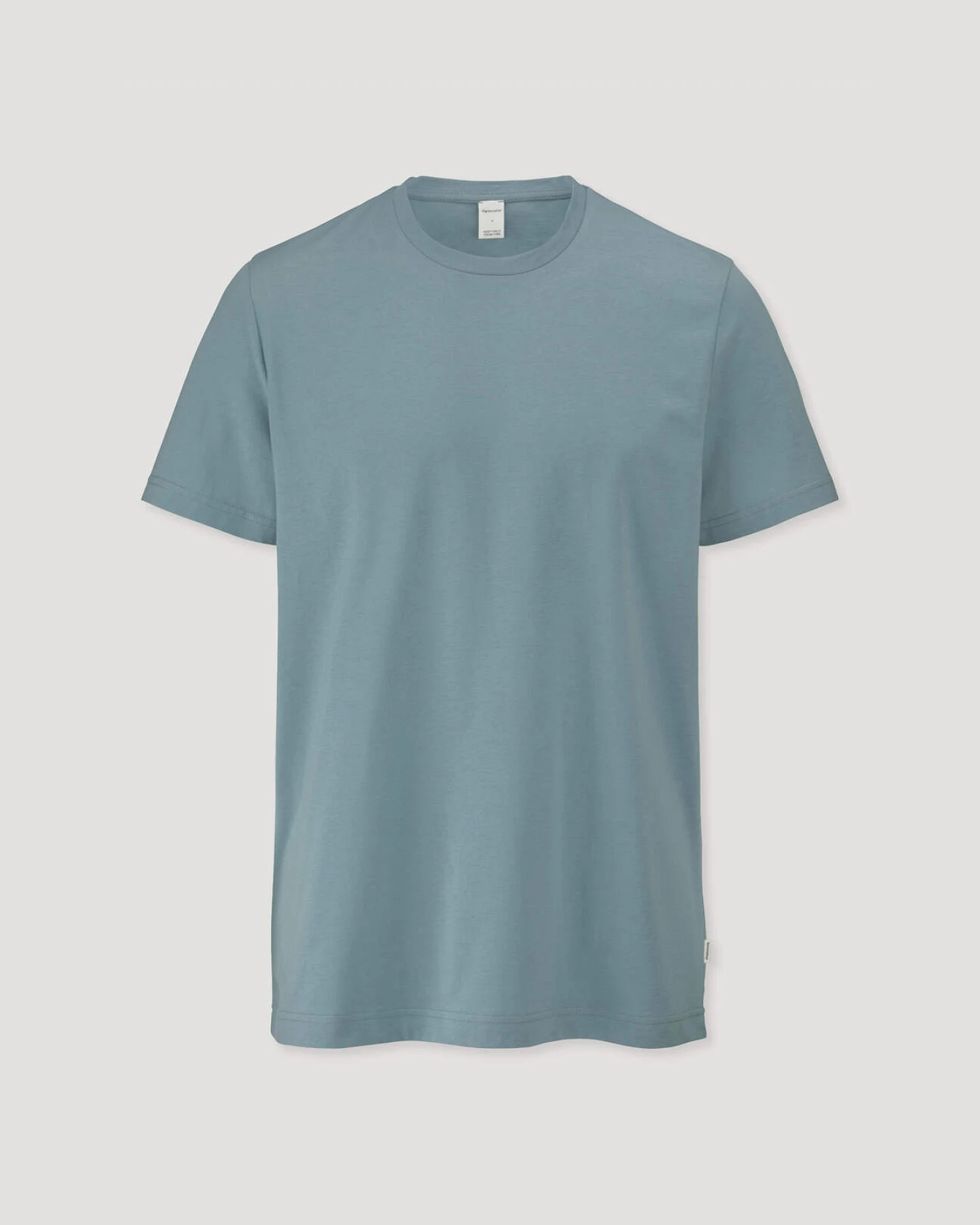 hessnatur Herren Schlafshirt PURE COTTON aus Bio-Baumwolle - blau - Größe M – Ansicht 3